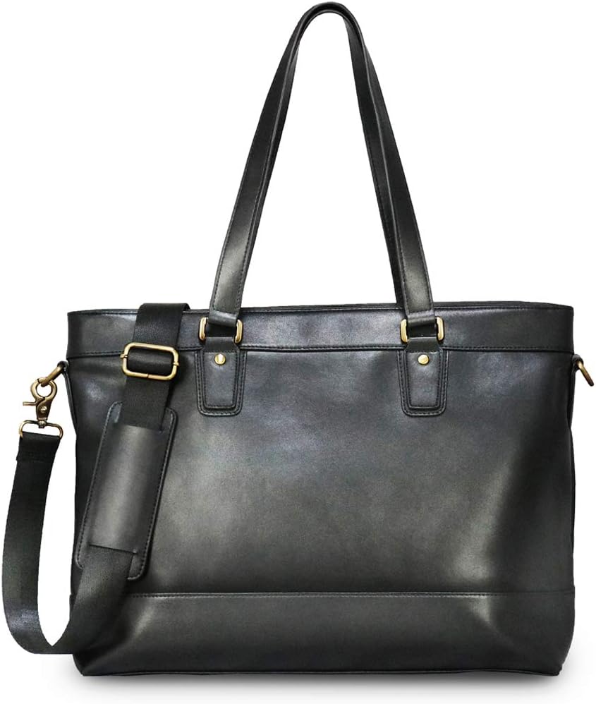 VORQIT] ビジネスバッグ メンズ 革 本革 2way 自立 大容量 A4 B4